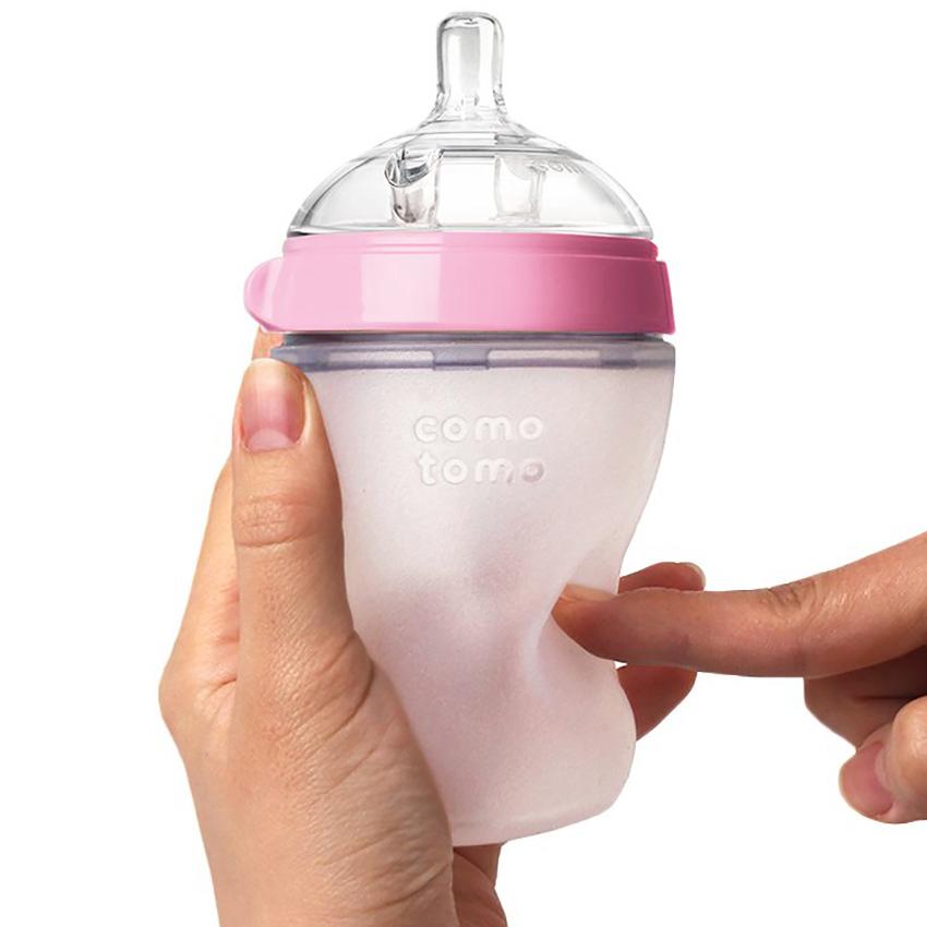 Bình sữa COMOTOMO 250ml ml Hồng (Hãng phân phối chính thức)