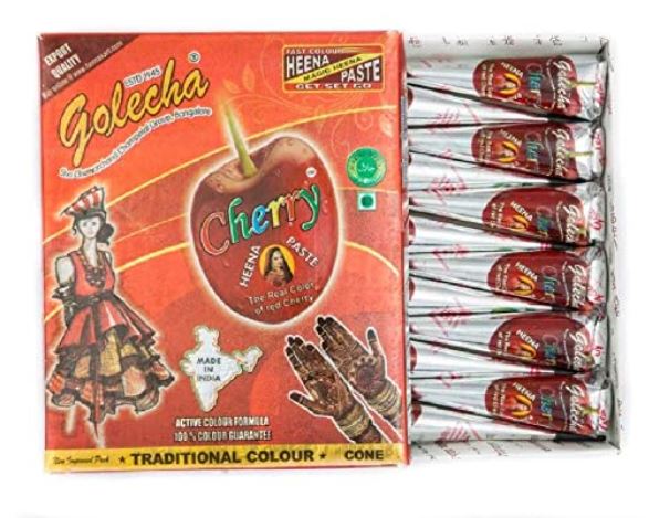 Mực hena mực henna vẽ henna ấn độ - Cam