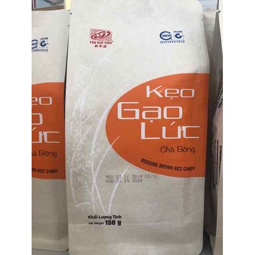KẸO GẠO LỨC CHÀ BÔNG TÂN HUÊ VIÊN (GÓI 150G)