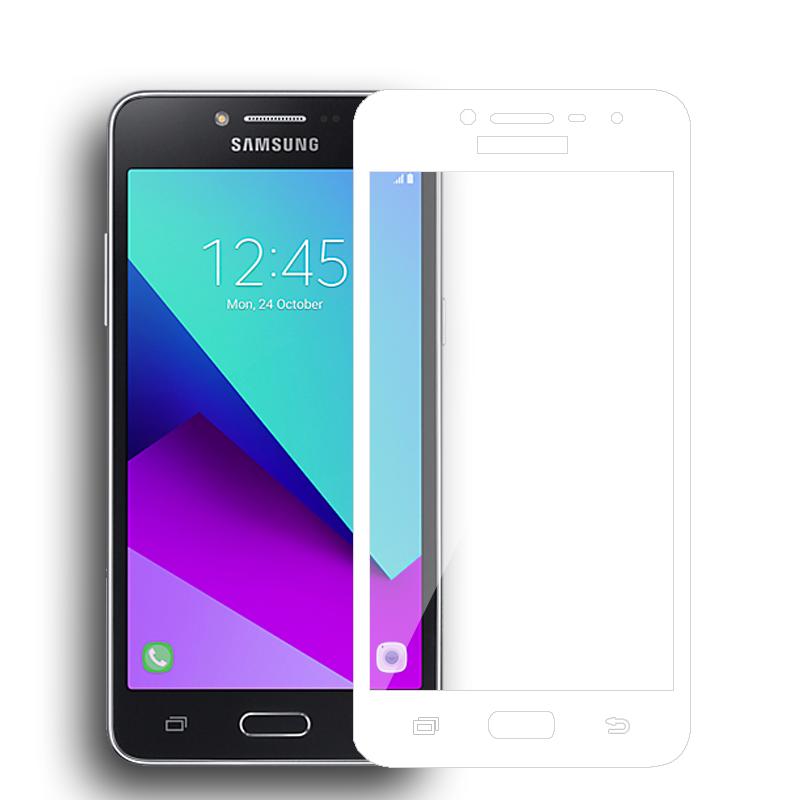 Full Screen Tempered Glass for Samsung Galaxy J2 Prime (White)