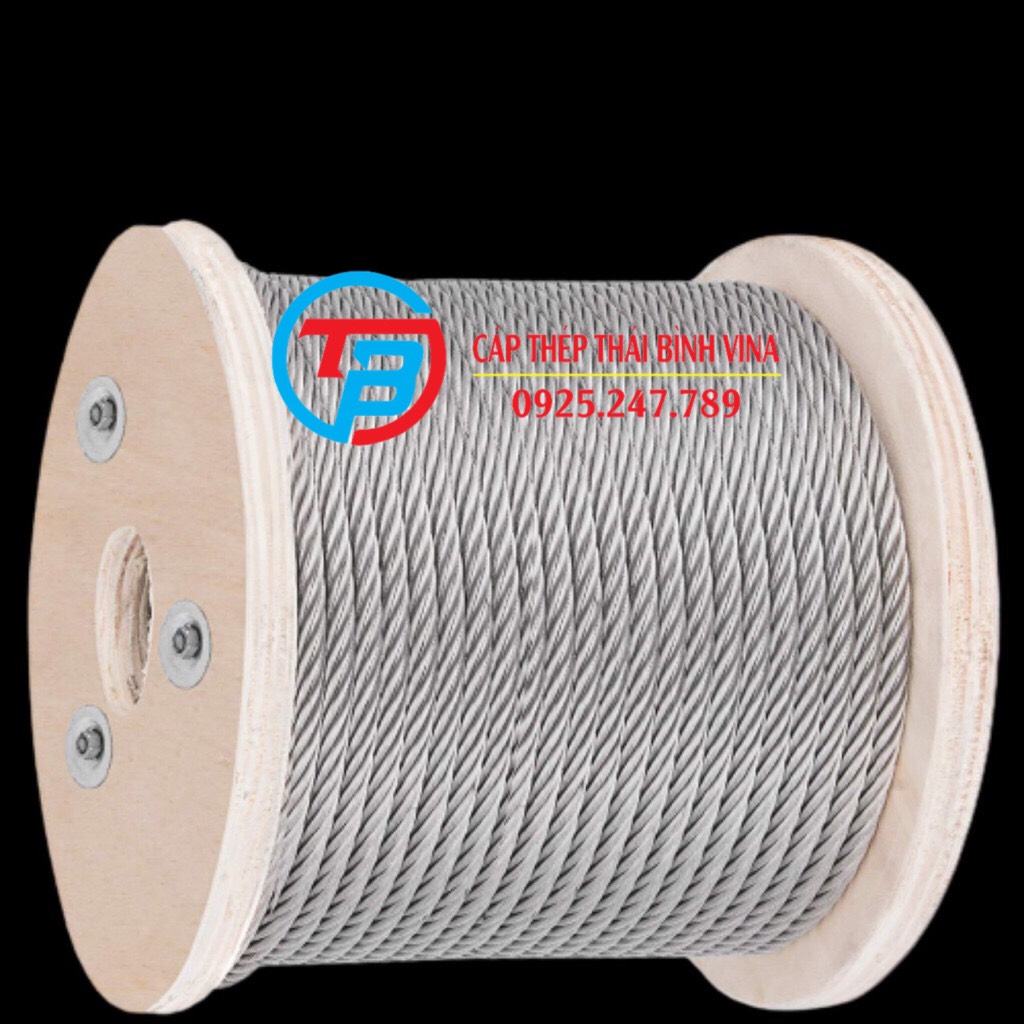 Cáp inox 304 (1,5 ly, 2 ly, 3 ly, 4 ly, 5ly, 6ly) bán lẻ theo mét cáp thép giá sỉ