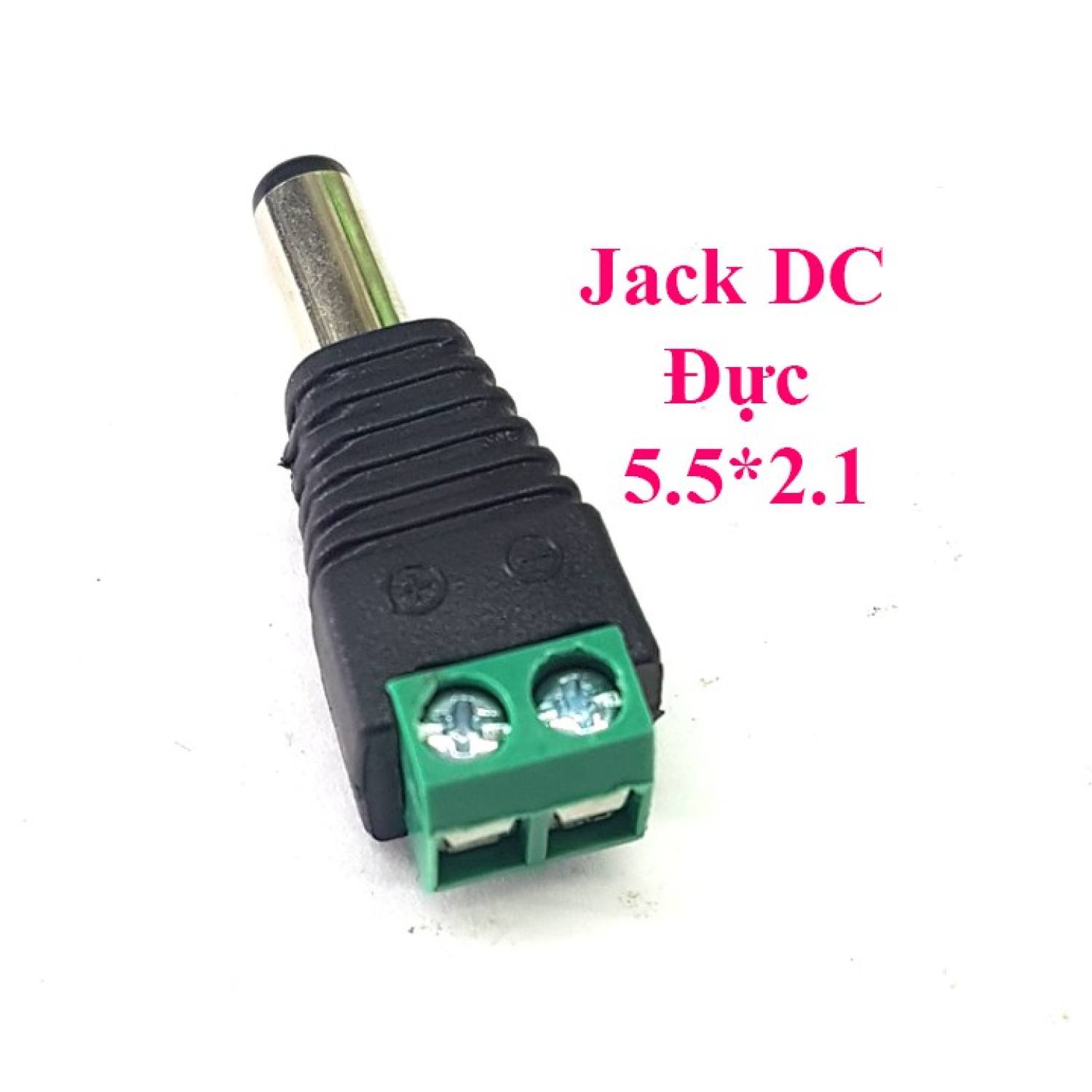 Jack nối nguồn DC đực 5.5x2.1 Domino