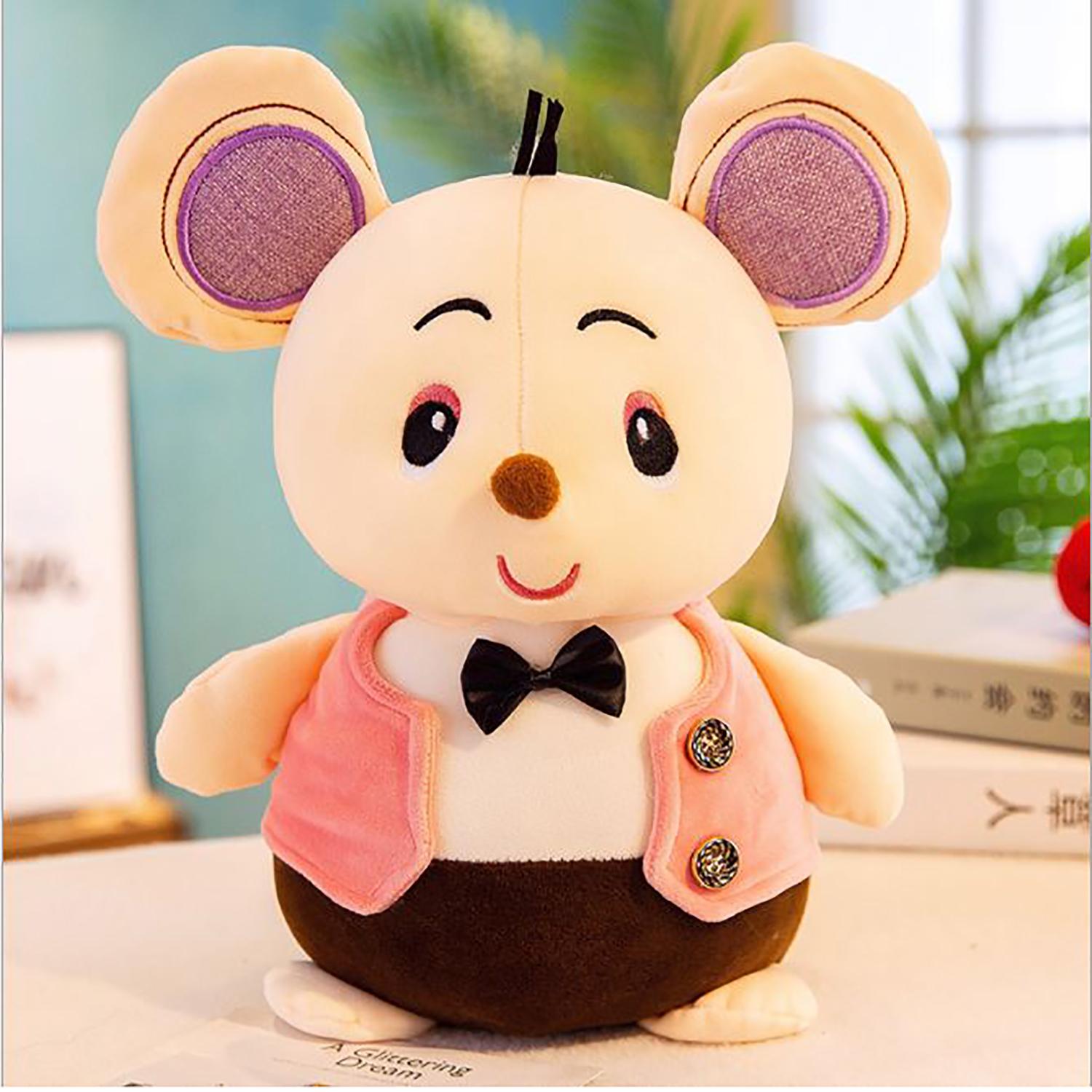 Gấu bông 25cm Chuột áo cute