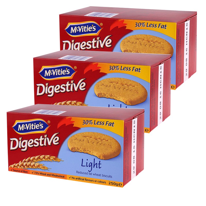 Bánh Quy Lúa Mỳ Nguyên Cám Mcvities Light 250gr