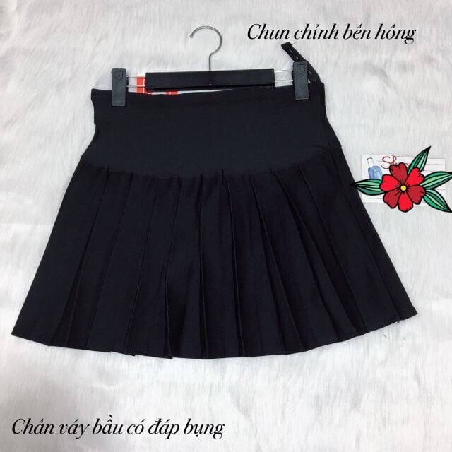 Chân váy bầu xếp ly Chất Umi Hàn cao cấp