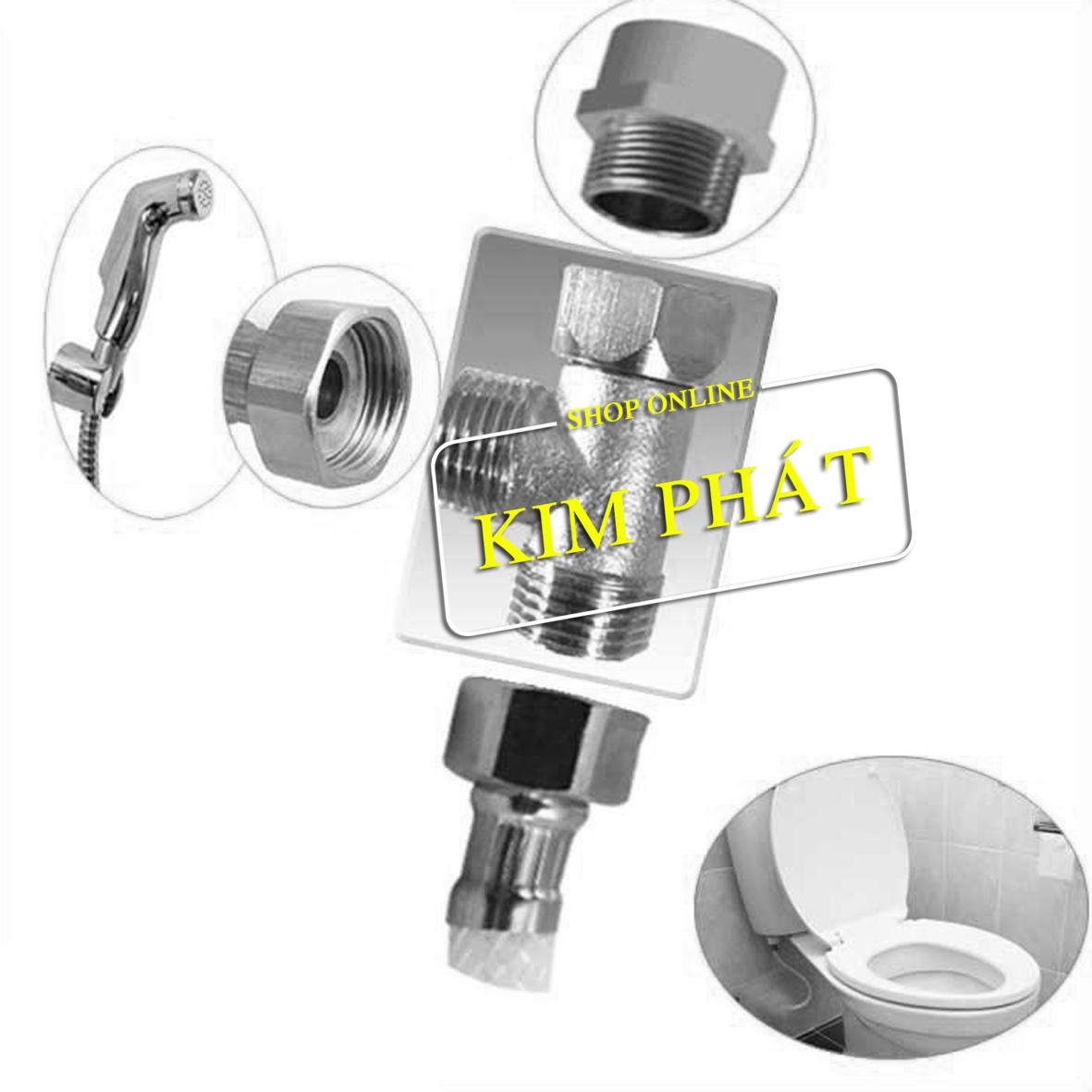 [HCM]Tê thau chia nước bồn cầu ren 21mm