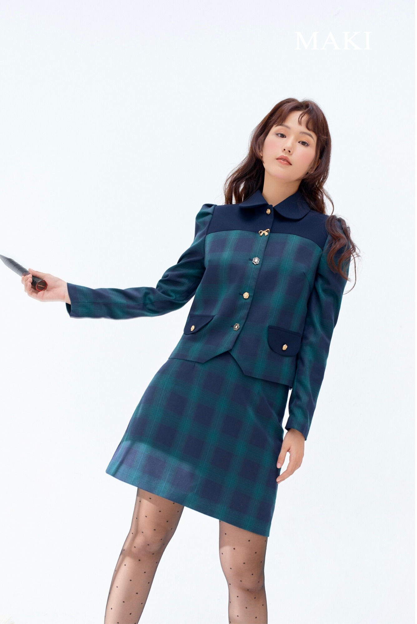 MAKI - Louisa Skirt- Chân váy kẻ