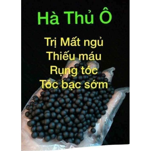 1kg viên hà thủ ô mật ong đen tóc đẹp da