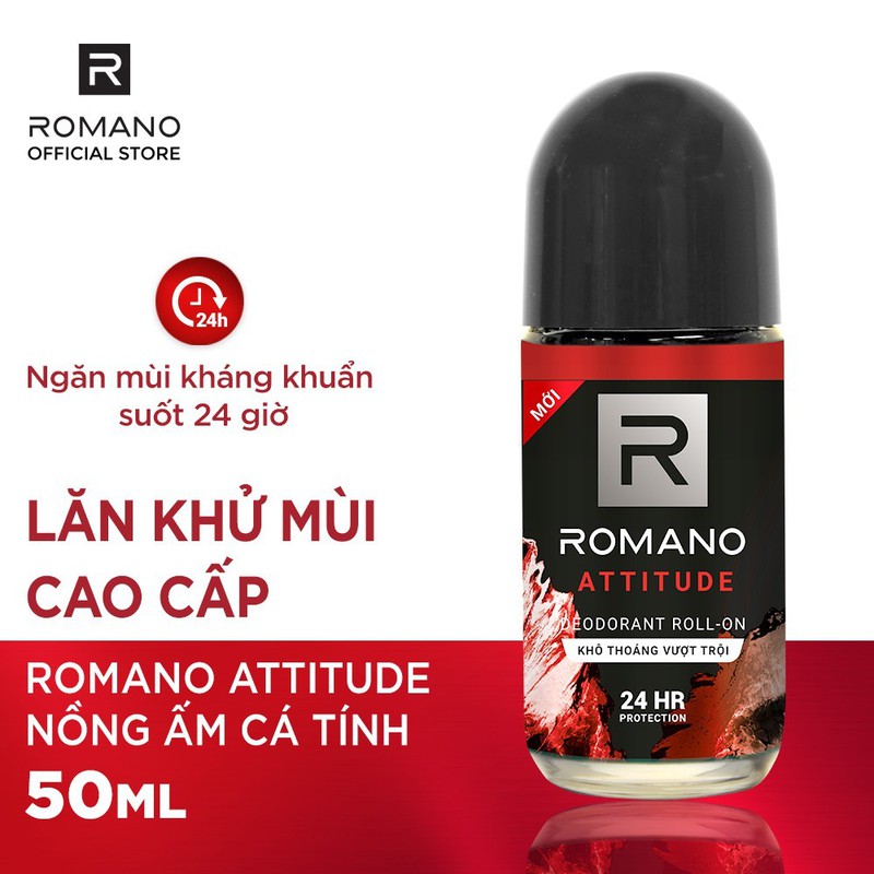 Lăn khử mùi nam Romano Attitude 50ml