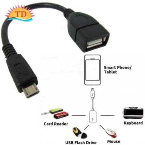 Cáp OTG 8600 (Đầu dẹp V8)