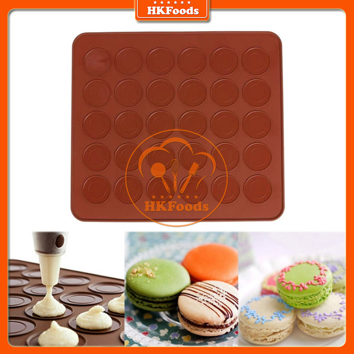 THẢM SILICON NƯỚNG BÁNH MACARON 30 Ô