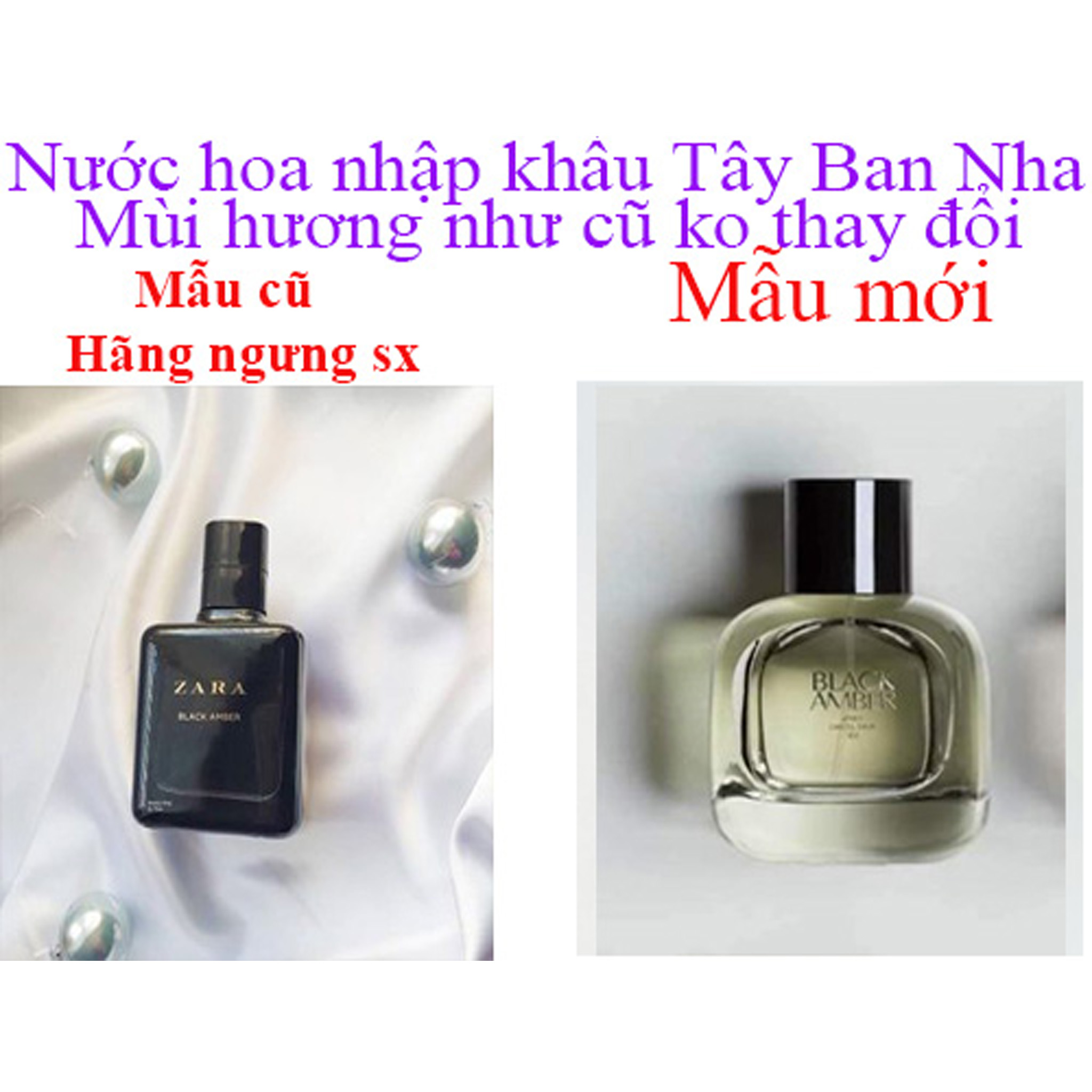 Nước hoa zara Black Amber 90ml ( TÁCH SÉT Nobox) - M1