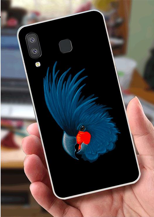 Ốp Lưng Samsung A8 Star (dẻo viền trắng trong) - Đại Bàng