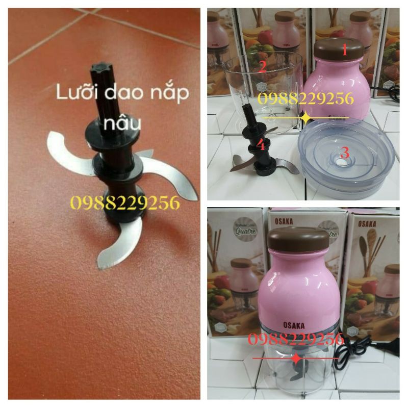 Phụ kiện máy xay- Lưỡi dao osaka nắp nâu dẹt