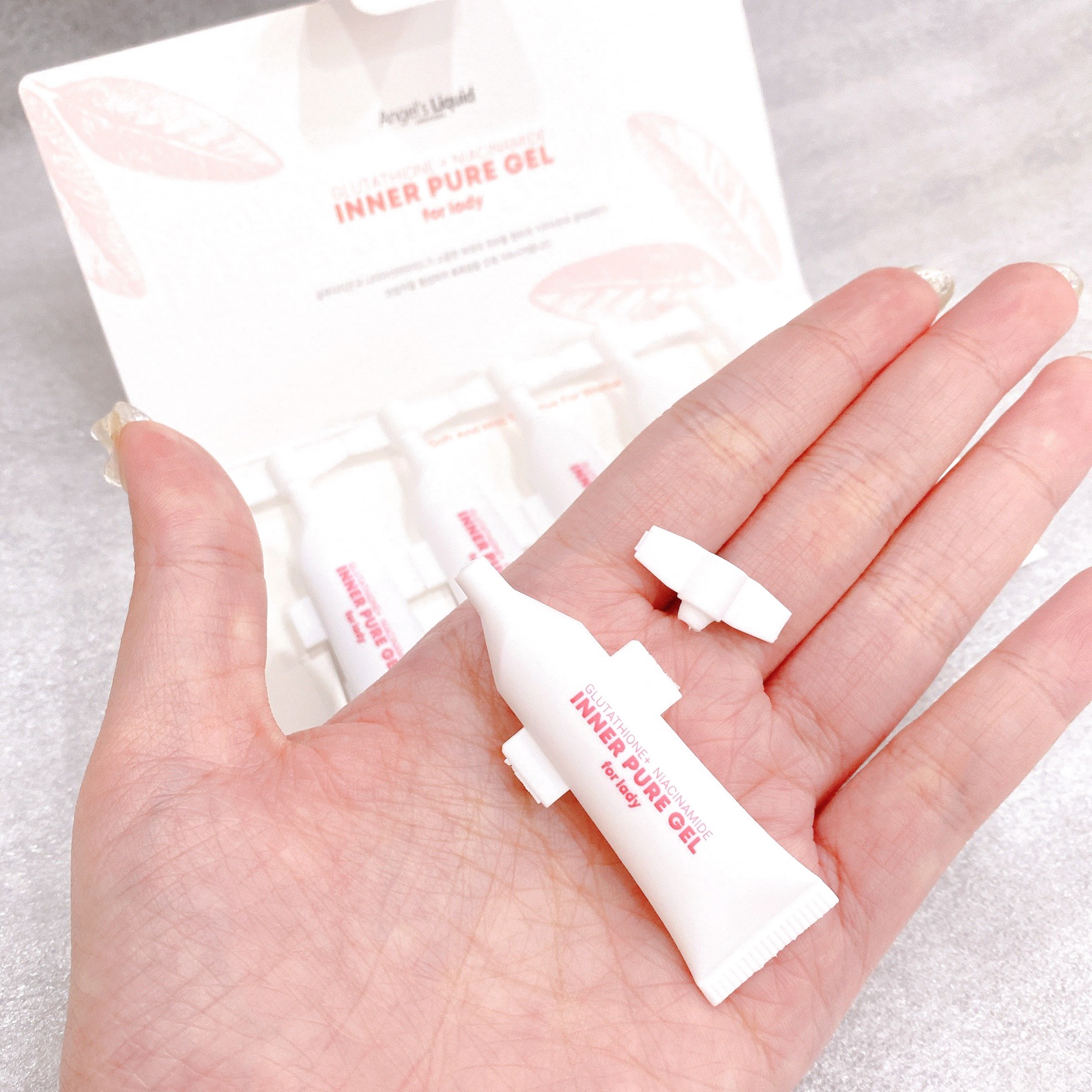 Siêu Tinh Chất Làm Hồng Se Khít Vùng Kín Angel's Liquid Glutathione Plus Niacinamide Inner Pure Gel 2ml _ Angel's Liquid Chính Hãng