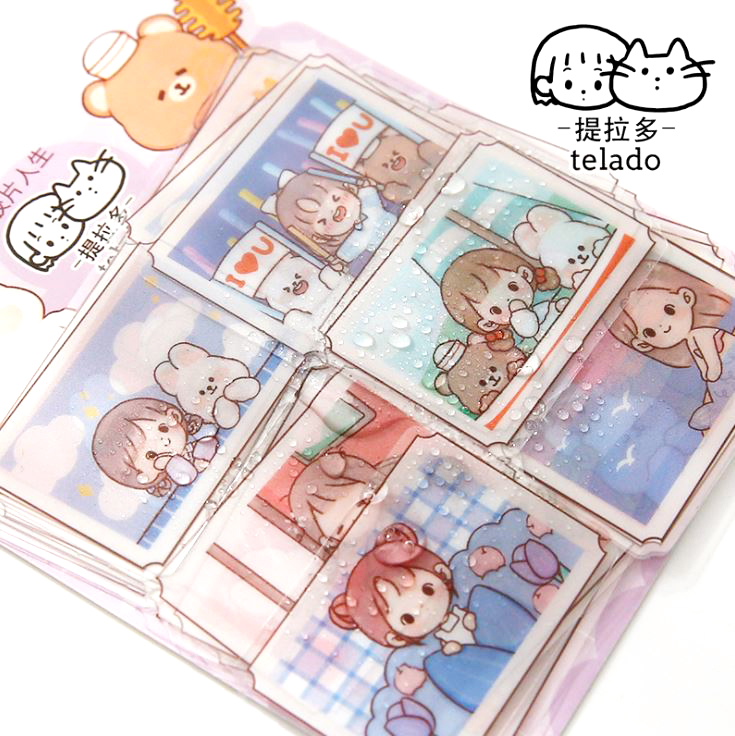 Bộ 40 sticker Telado dễ Thương E101