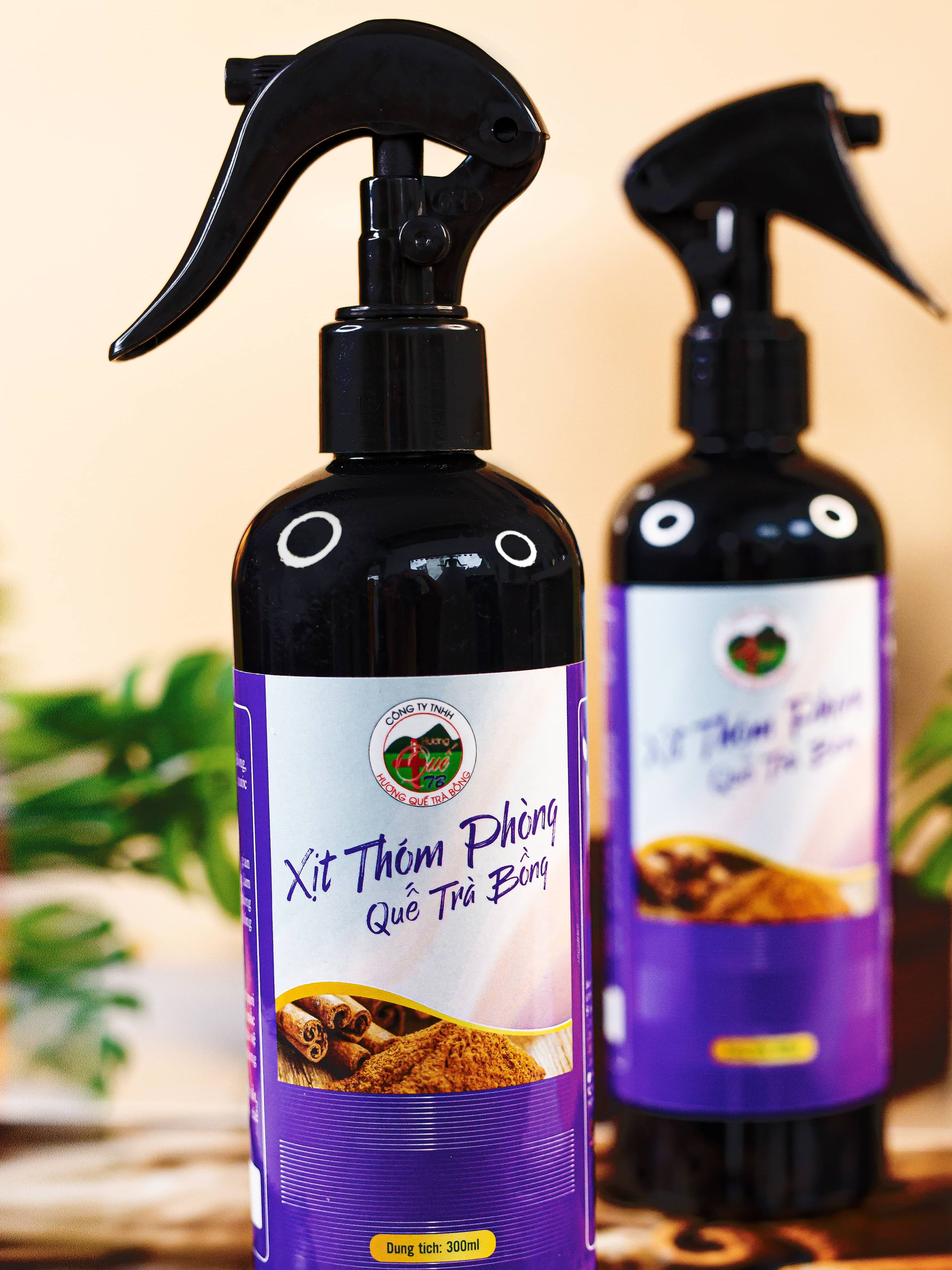 Xịt Thơm Phòng Hương Quế Trà Bồng 300ml