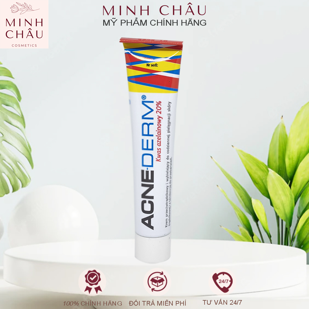 Kem Giảm Mụn Làm Trắng Da Acne Derm 20% Axit Azelaic 20g