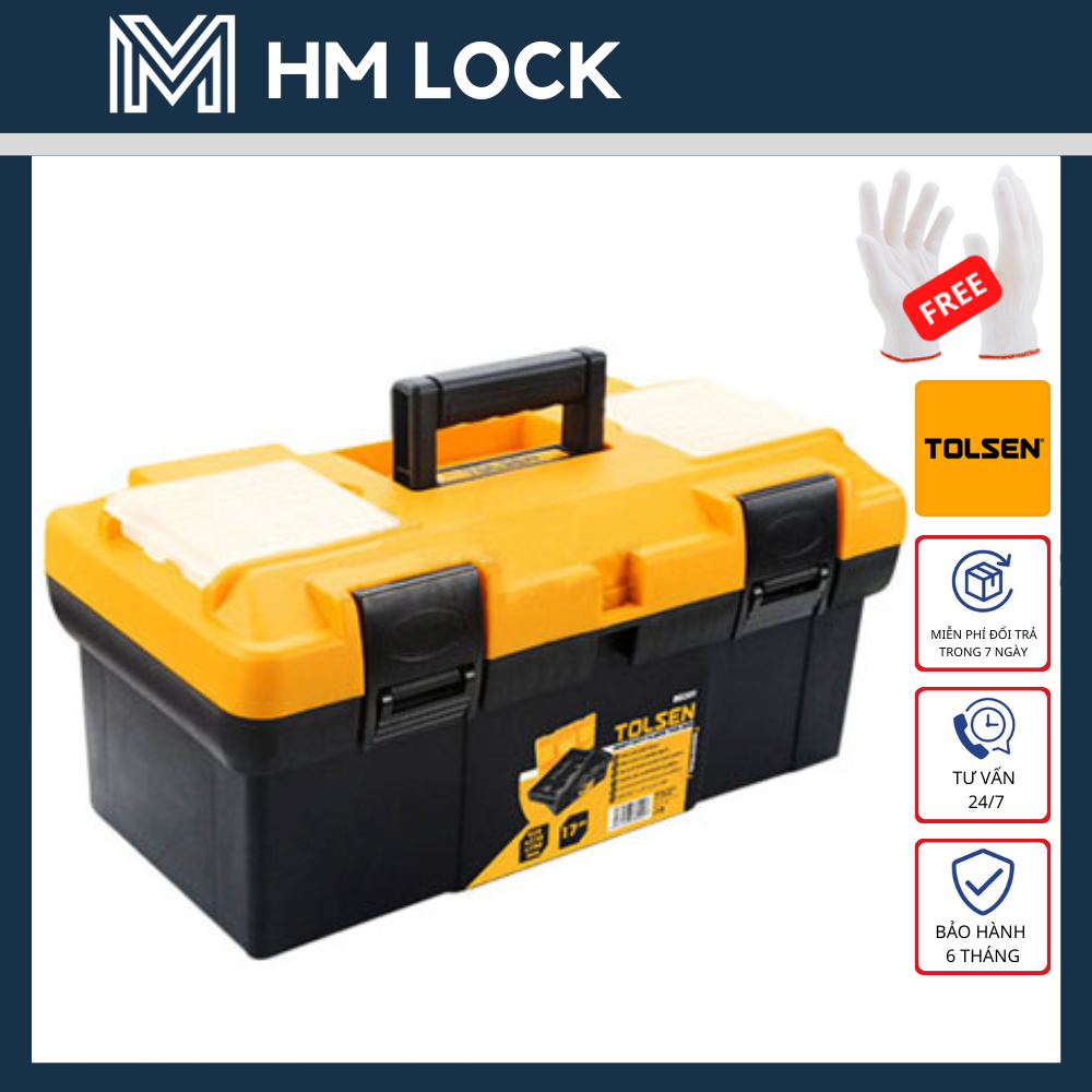 Thùng đồ nghề lớn tolsen 80201 - hàng chính hãng - hm lock