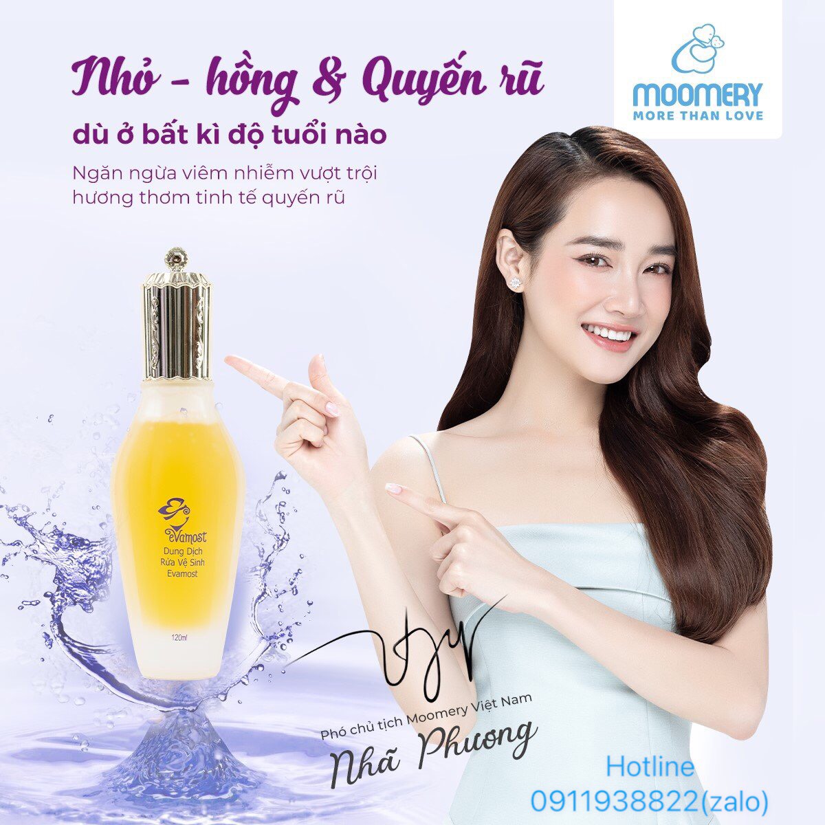 Dung dịch vệ sinh Evamost- tinh chất rửa vệ sinh Evamost- Moomery