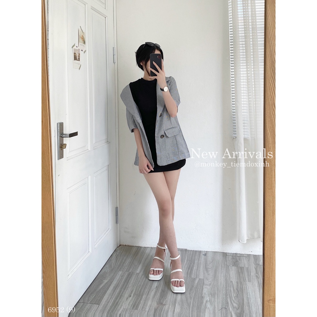 Set blazer ziczac + váy thun body