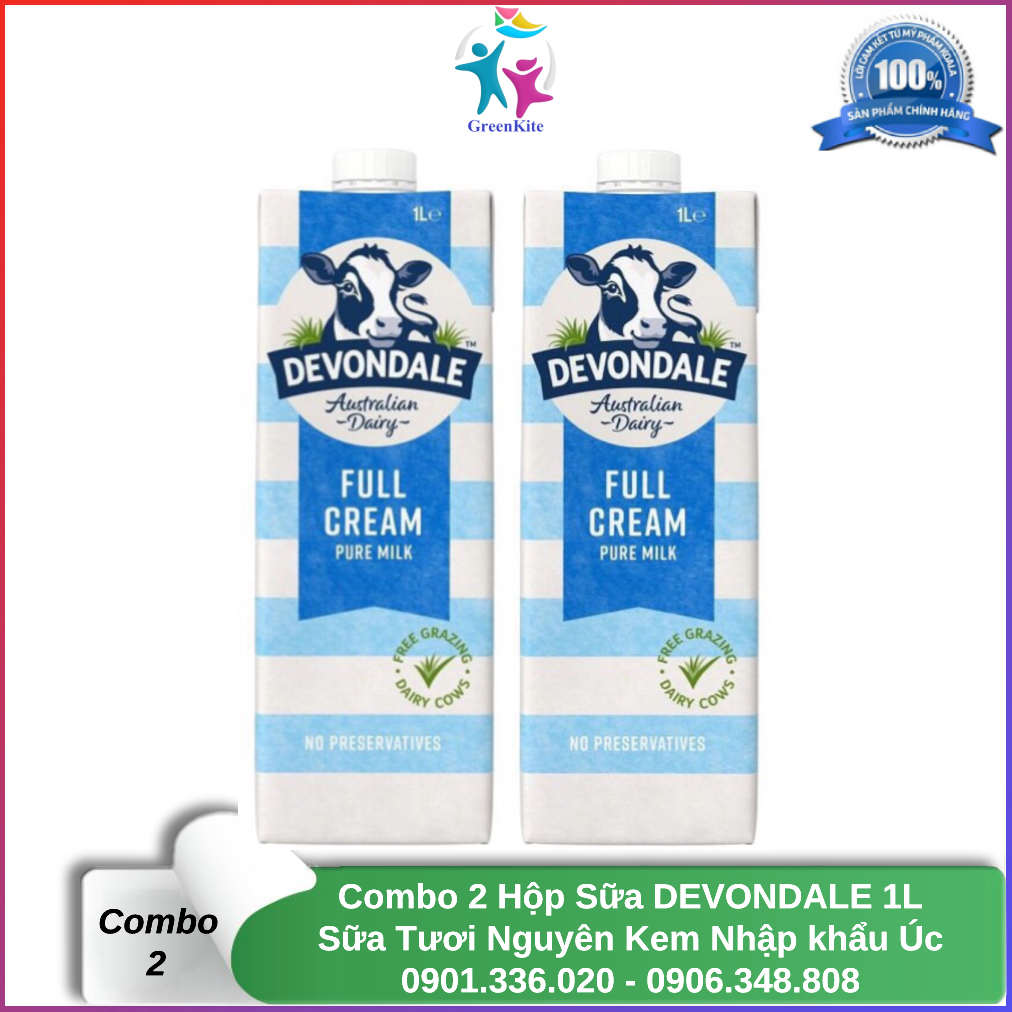 Sữa tươi nguyên kem devondale 1l - sữa nhập khẩu úc