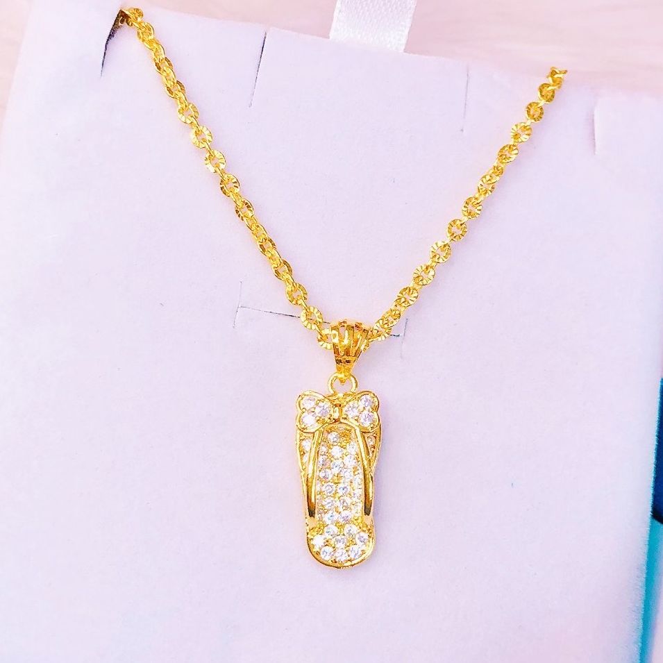 24K gold necklace, high fashion women chain, Diamond women necklace, 950 sterling silver chain, super high quality gold necklace, gado dcrotation 63 Jewelry necklace-non black commitment