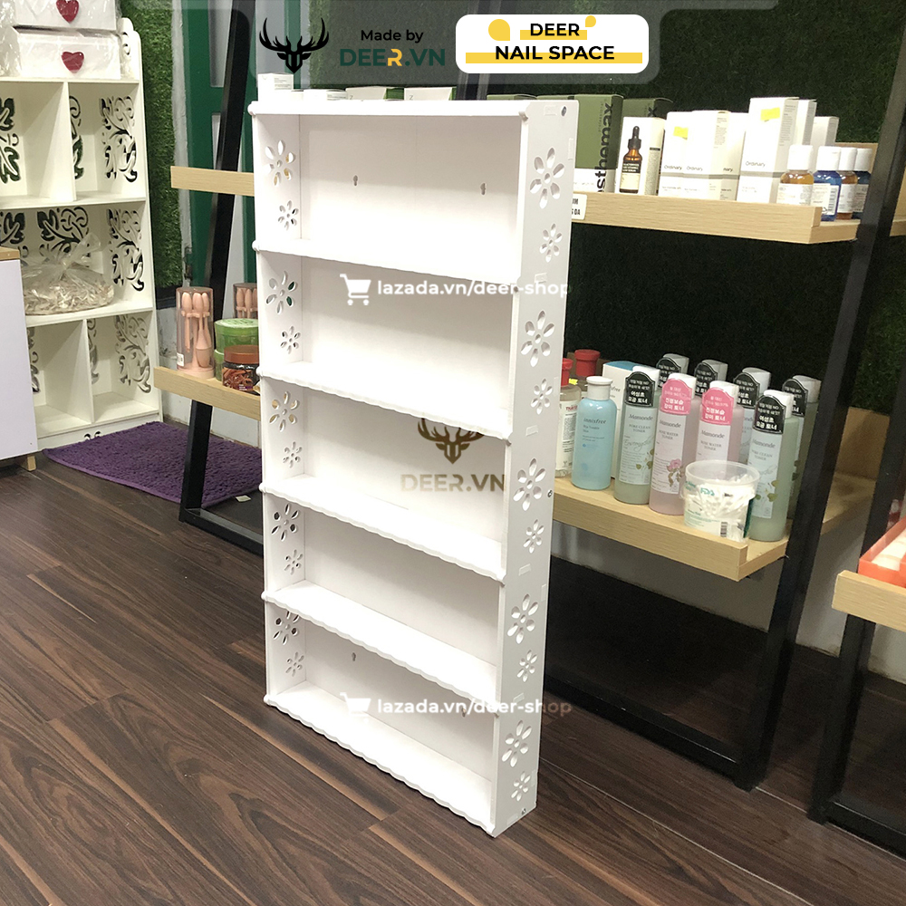 DEER - Kệ Để Chai Nước Sơn Móng Treo Tường Size 80*40cm