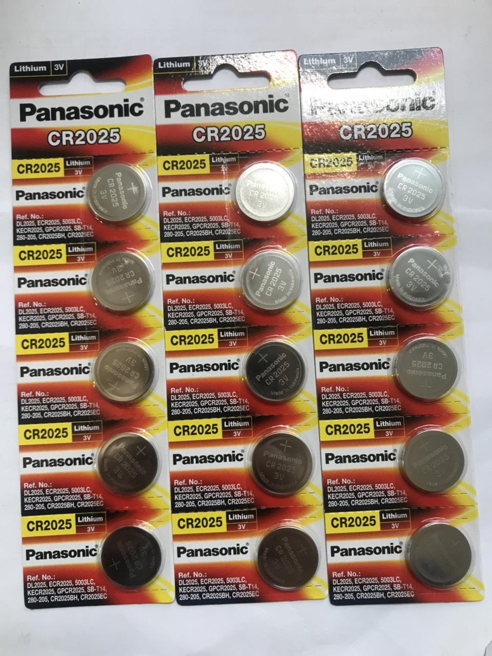 Pin CR2025 Panasonic ( 1 vỉ 5 viên)