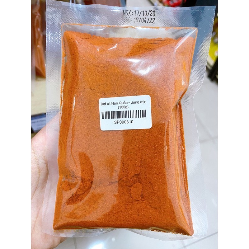 100g bột ớt Hàn Quốc dạng vẩy / mịn
