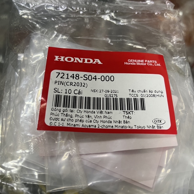 Pin smartkey Honda SH, Vision, Airblade, Lead