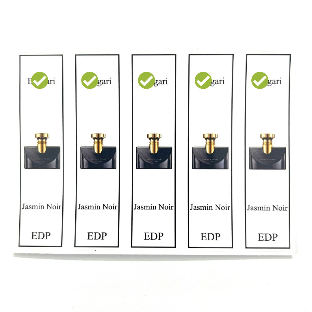 [HCMC] combo 10 PCs bylgari perfume bottle sticker for full series bottle
