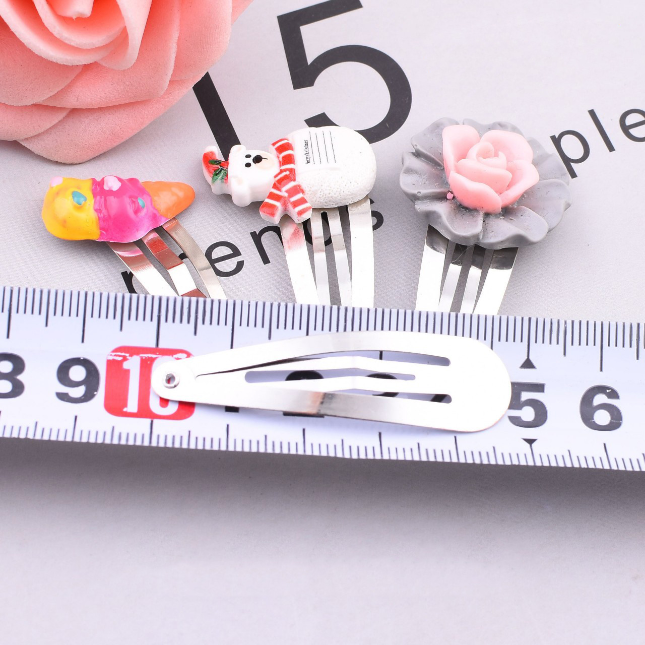 Phôi kẹp tóc handmade (5 cái)