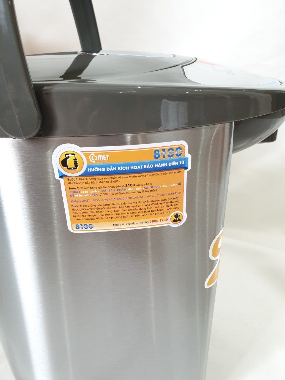 Bình thuỷ điện dung tích Comet CM3226 - 3.6L