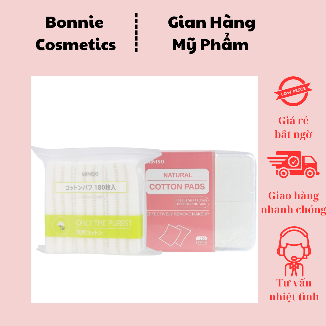Bông Tẩy Trang Miniso Nhật Bản