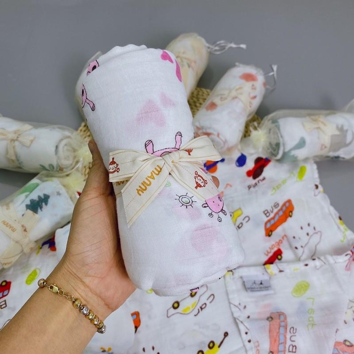 [Có ảnh thật] Khăn sợi tre đa năng Manny
