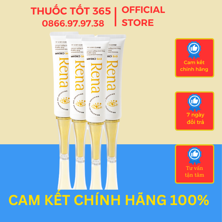 Kem thâm mắt Rena Abera giúp giảm thâm mắt bọng mắt nếp nhăn vùng mắt làm cho vùng da mắt sáng mịn và đều màu 25g
