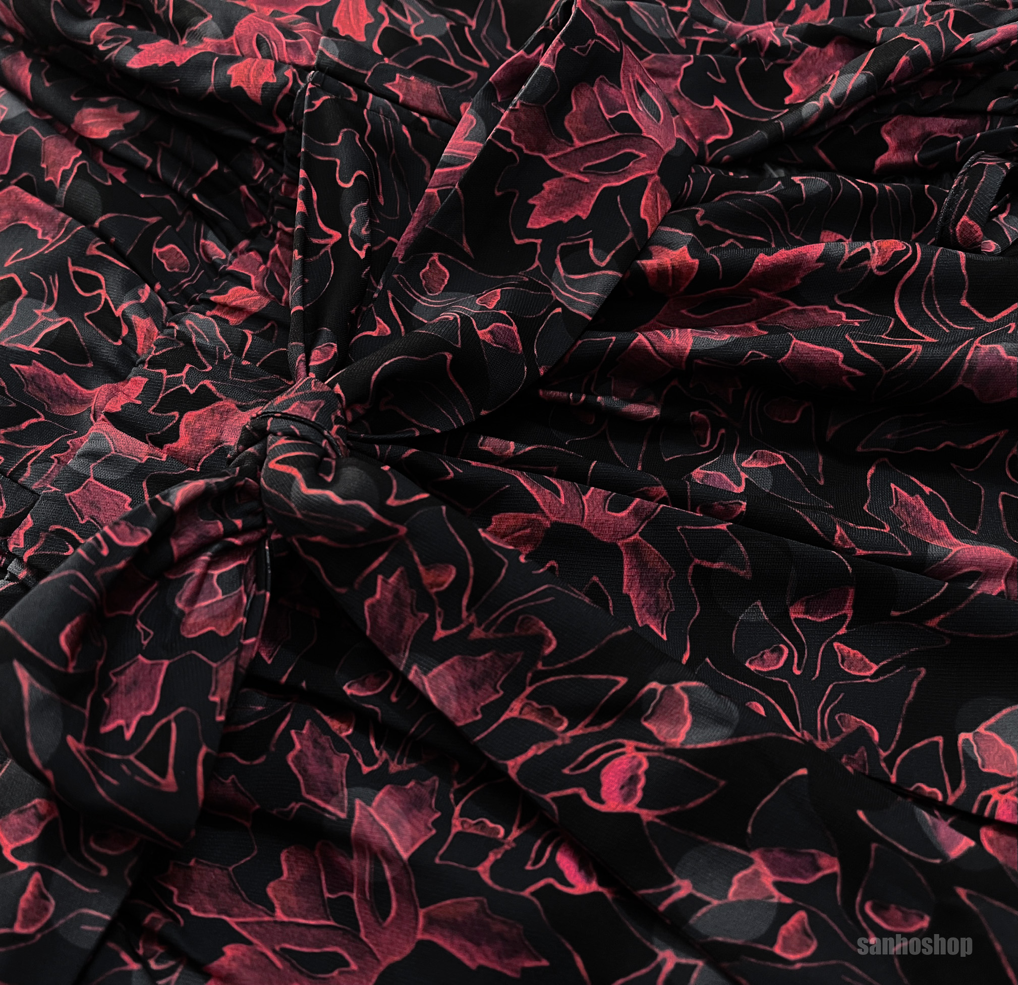 ĐẦM MIDI T3D MERLISA FLORAL PRINTED