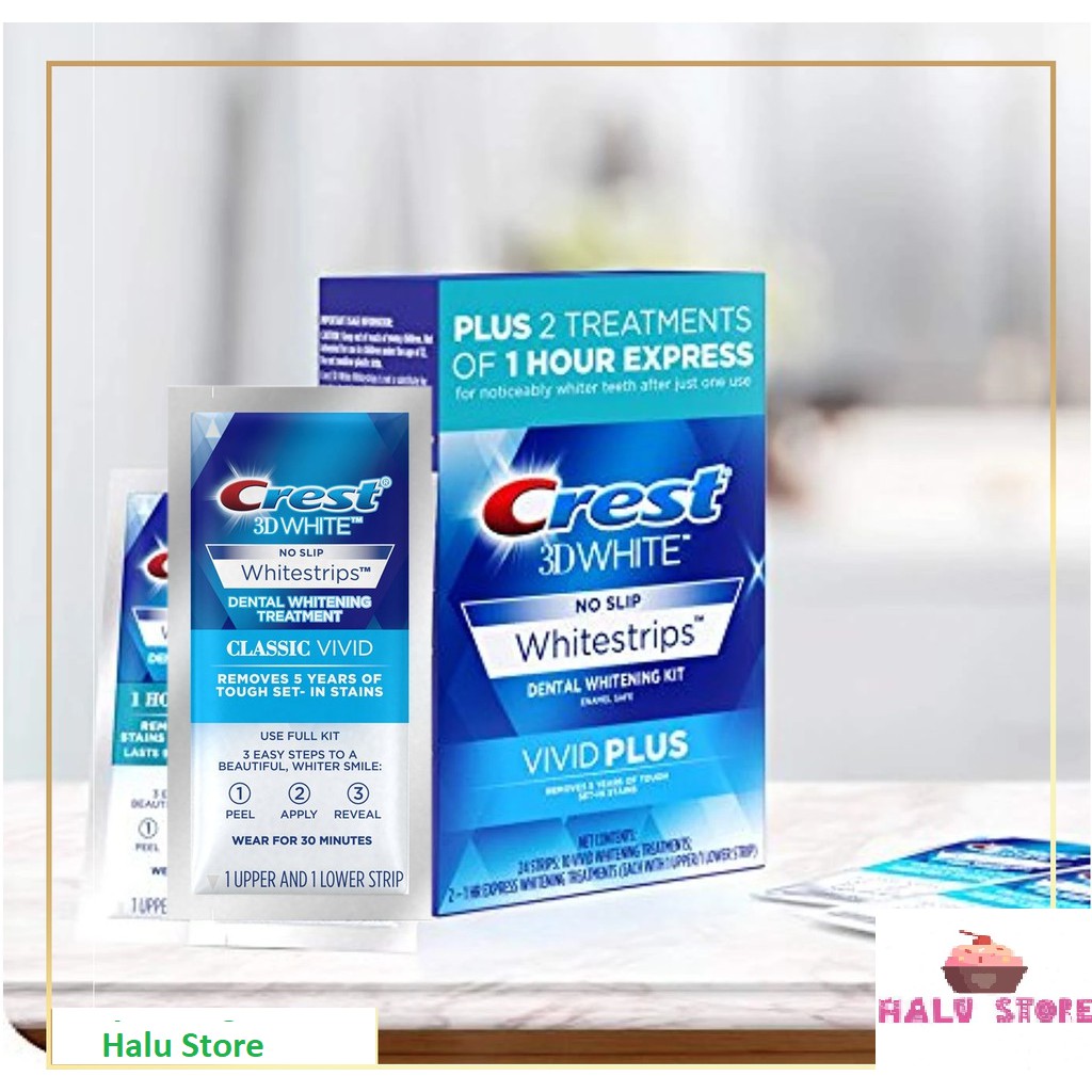 [CHÍNH HÃNG ĐỦ LOẠI] 1 GÓI - Miếng dán trắng răng Crest 3D White - Mỹ (Professional Effects/ Supreme Flexfit/ Glamorous/ 1 hour)