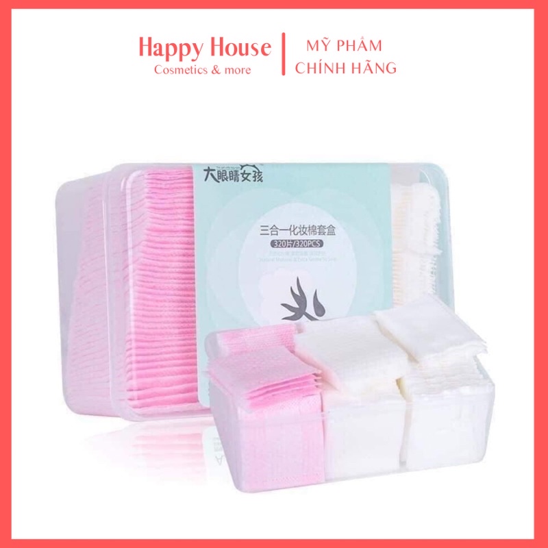 BÔNG TẨY TRANG HỘP 320 MIẾNG