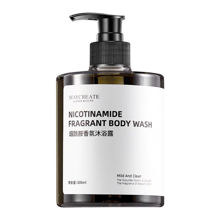 【Miễn phí vận chuyển】Sữa tắm hương nước hoa Niacinamide hương thơm body dung tích lớn 500ml Giữ hương lâu dài Giữ ẩm và bổ sung nước