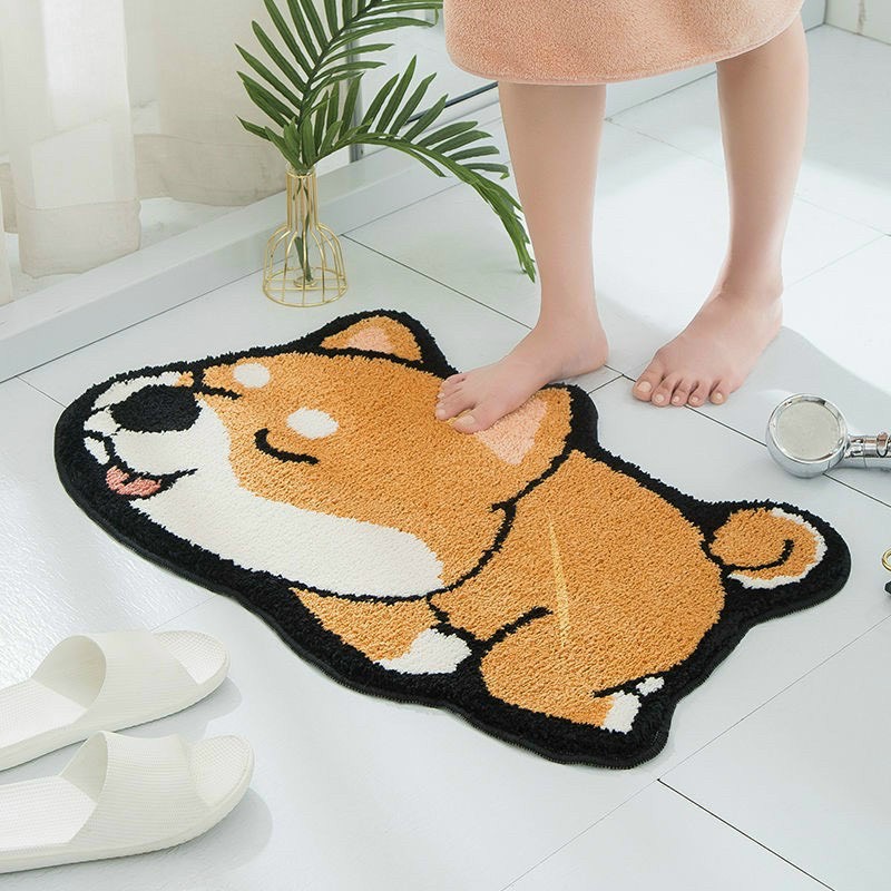 Thảm Lau Chân Nhà Tắm , Thảm Nhà Bếp ,Thảm Phòng Khách ,Thảm Phòng Ngủ , Có Chống Trơn Trượt Bông Mịn Hình Dễ Thương, Chống Ẩm Thấm Hút Tốt
