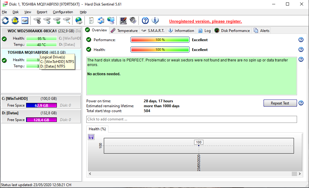 Ổ cứng laptop 500GB TOSHIBA, HITACHI,SEAGATE