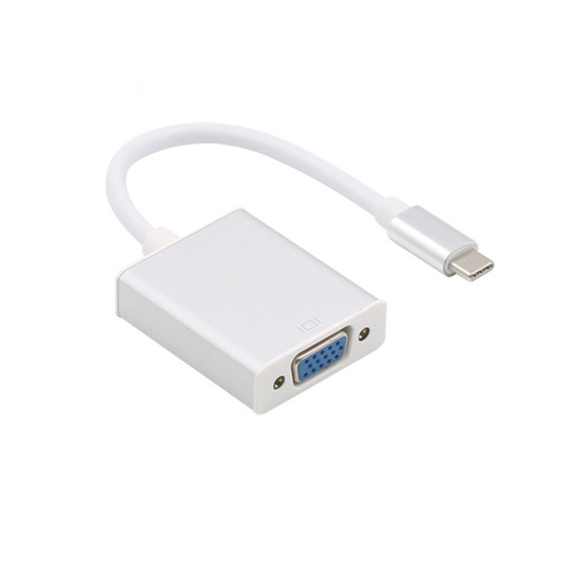 Cáp chuyển đổi typeC sang VGA VS - hỗ trợ FullHD (Màu Random) - Nhất Tín Computer