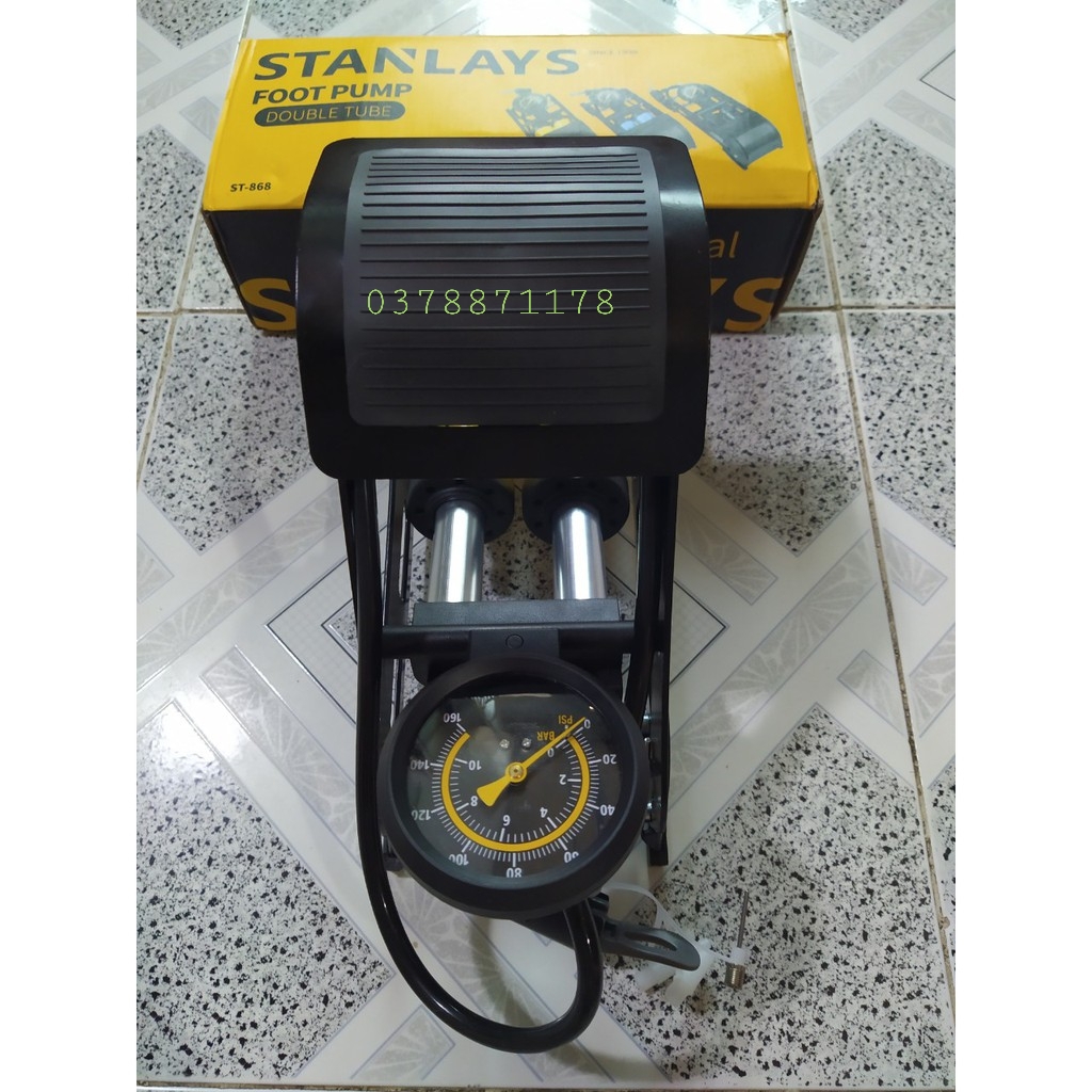 Bơm đạp 2 ống STANLAYS hoặc 1 ống STANLAYS