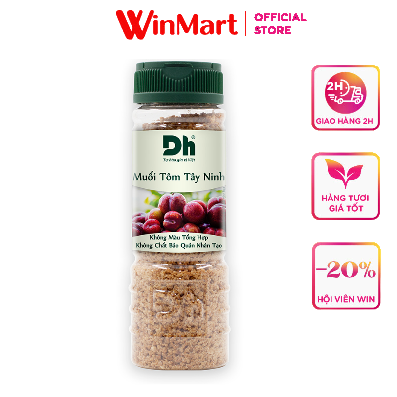 [Siêu thị WinMart] - Muối Tôm kiểu Tây Ninh DH FOODS hộp 110gr