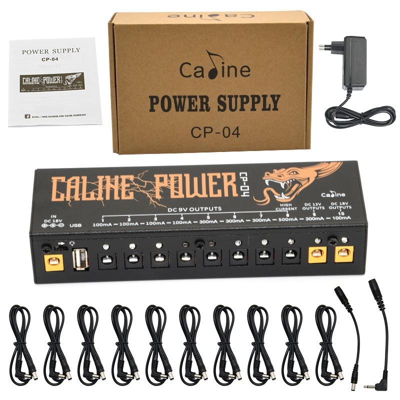 Caline Cp-04 Guitar Pedal Power Supply 10 Isolated Output Power Tuner Short Circuit /Overcurrent Protection Guitar Effect Power,Eu Plug