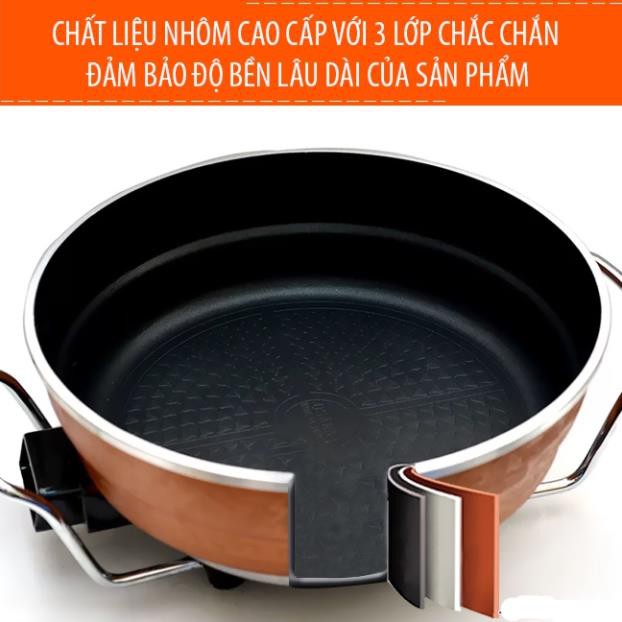 Nồi Chảo, Lẩu Điện Đa Năng (Tặng kèm vỉ hấp)