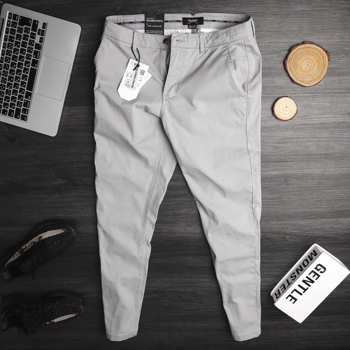 [HCM]QUẦN KAKI NAM MÀU GHI CHẤT CO GIÃN NHẸ THỜI TRANG CAO CẤP LỊCH LÃM THỎ TÂY SHOP94 KK01