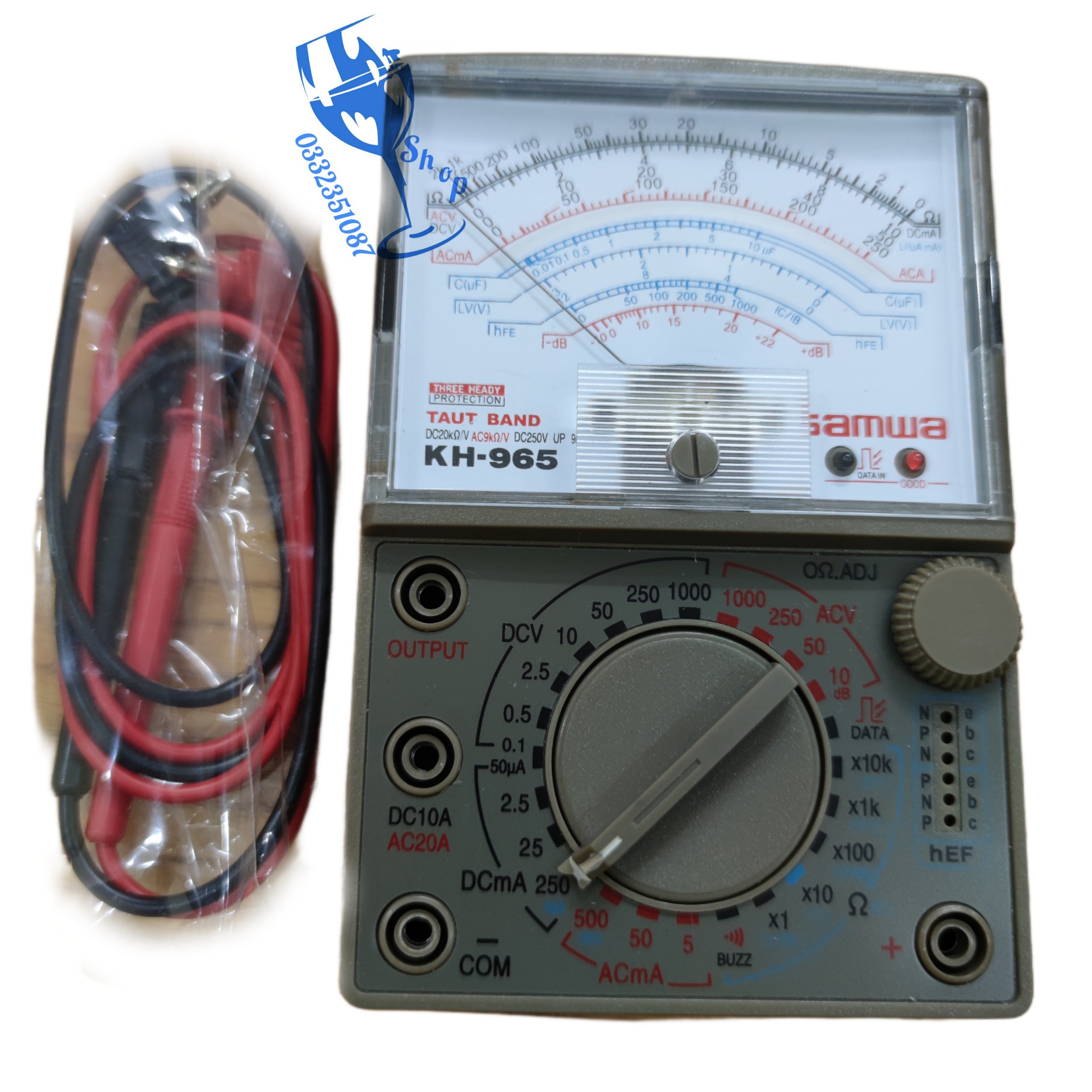 [FreeShip] [Ảnh thật] Đồng hồ đo điện vạn năng VOM Samwa KH-965